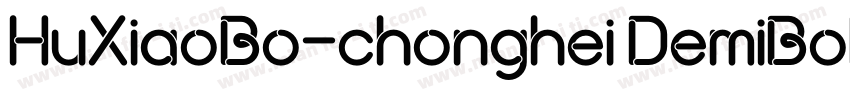HuXiaoBo-chonghei DemiBold字体转换
